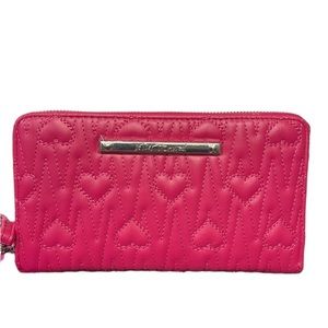 Betsy Johnson Pink Heart Wristlet / Wallet